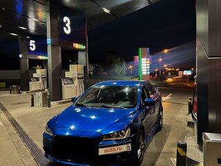 2012 Mitsubishi Lancer X Рестайлинг, синий, 850000 рублей, вид 3