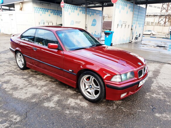1992 BMW 3 серии 320i III (E36), красный - вид 2