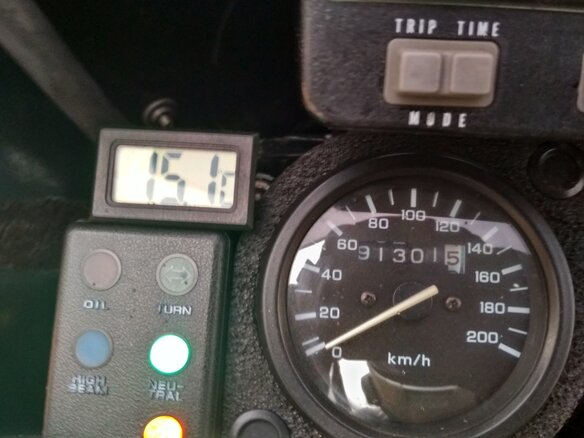 1995 Honda XRV 750 Africa Twin, зелёный - вид 9