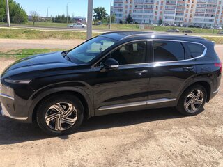 2021 Hyundai Santa Fe IV Рестайлинг, чёрный, 3350000 рублей, вид 4