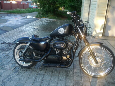 2007 Harley-Davidson Sportster 1200, чёрный, 649000 рублей, вид 3