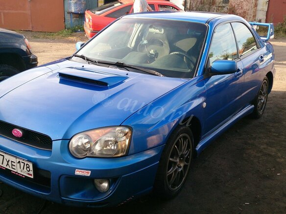2004 Subaru Impreza WRX II Рестайлинг 1, синий - вид 5