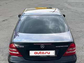 2003 Mercedes-Benz C-Класс 180 II (W203), чёрный, 420000 рублей, вид 2