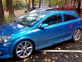 2008 Opel Astra OPC H, голубой - вид 1