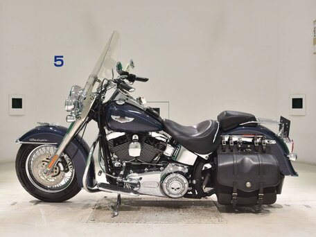 2007 Harley-Davidson Softail Deluxe, синий, 859000 рублей, вид 1