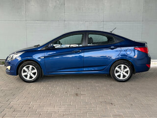 2015 Hyundai Solaris I Рестайлинг, синий, 1050000 рублей, вид 5
