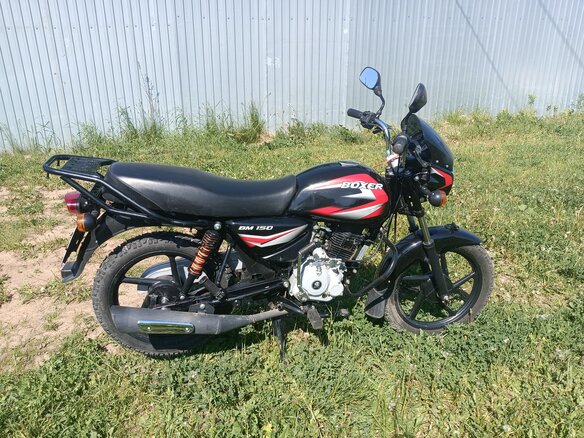 2021 Bajaj Boxer BM 150, чёрный, 105000 рублей