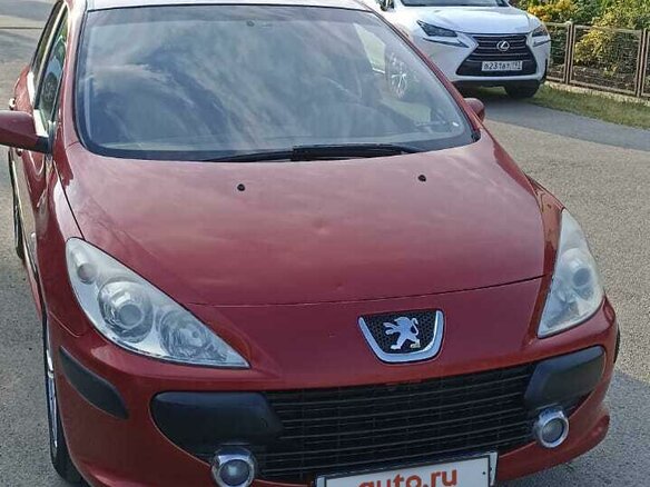 2007 Peugeot 307 I Рестайлинг, красный, 380000 рублей