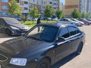 2008 Hyundai Accent ТагАЗ II, чёрный, 550000 рублей, вид 2
