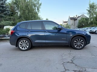 2017 BMW X3 30d xDrive II (F25) Рестайлинг, синий, 3700000 рублей, вид 4