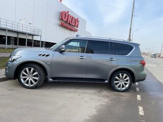 2015 Infiniti QX80 I Рестайлинг, серый, 4100000 рублей, вид 3