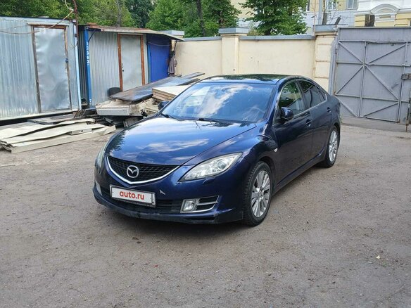 2008 Mazda 6 II (GH), синий, 550000 рублей