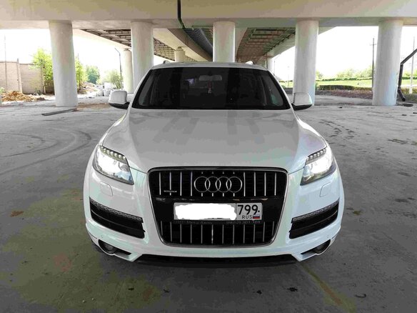2011 Audi Q7 I (4L) Рестайлинг, белый - вид 4