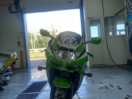 1999 Kawasaki ZX-6 Ninja, зелёный, 350000 рублей, вид 3