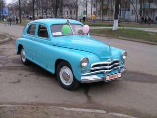 1956 ГАЗ М-20 «Победа», голубой, 2000000 рублей, вид 1