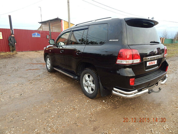 2011 Toyota Land Cruiser 200 Series, чёрный - вид 4