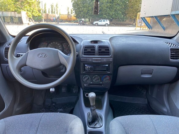 2007 Hyundai Accent ТагАЗ II, синий, 375000 рублей - вид 6