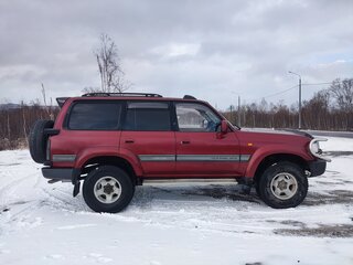 1995 Toyota Land Cruiser 80 Series Рестайлинг, красный, 1950000 рублей, вид 4