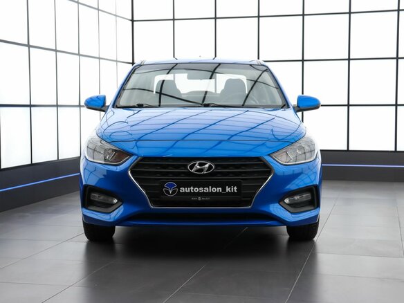 2019 Hyundai Solaris II, синий, 1580000 рублей - вид 2