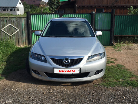 2005 Mazda 6 I (GG) Рестайлинг, серебристый, 370000 рублей, вид 1