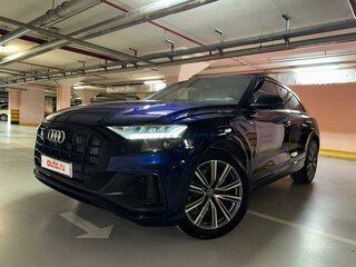 2018 Audi Q8 50 TDI I (4M), синий, 6000000 рублей, вид 2
