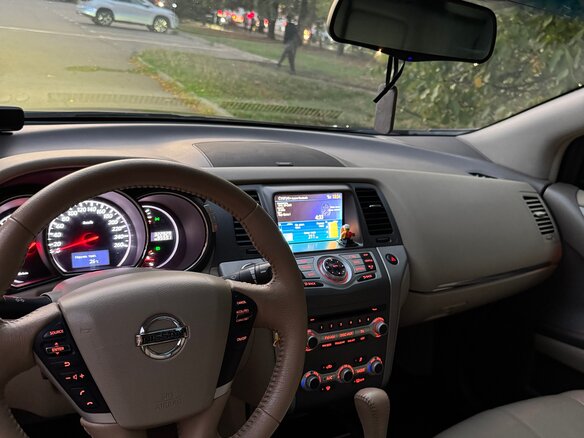 2012 Nissan Murano II (Z51) Рестайлинг 2, чёрный, 1200000 рублей - вид 9