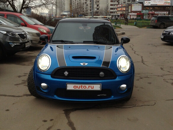 2009 Mini Hatch JCW II (R56), синий - вид 1