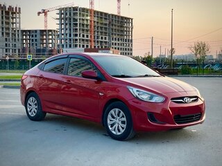 2011 Hyundai Solaris I, красный, 610000 рублей, вид 1