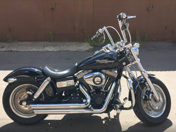 2008 Harley-Davidson Fat Bob, чёрный