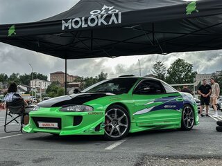 1995 Mitsubishi Eclipse II, зелёный, 2500000 рублей, вид 2