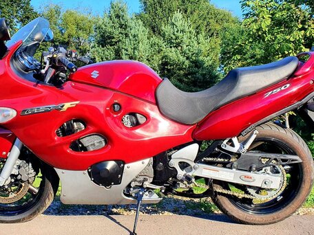 2006 Suzuki GSX 750F Katana, пурпурный, 419000 рублей, вид 3