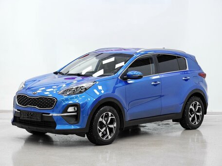 2020 Kia Sportage IV Рестайлинг, синий, 1915000 рублей, вид 3