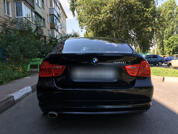 2009 BMW 3 серии 320i V (E90/E91/E92/E93) Рестайлинг, чёрный - вид 6