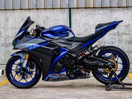 2014 Yamaha YZF-R3, синий, 510000 рублей, вид 4