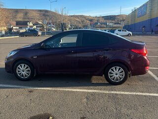 2011 Hyundai Solaris I, пурпурный, 890000 рублей, вид 3