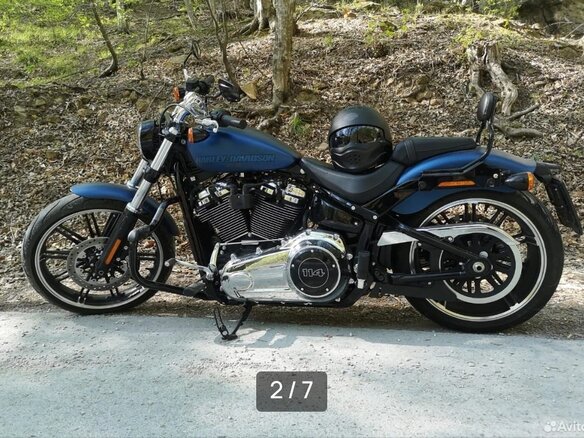 2018 Harley-Davidson Breakout, синий, 2500000 рублей - вид 3