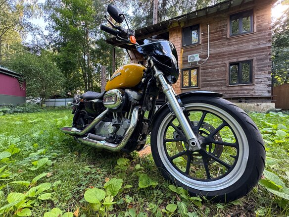2013 Harley-Davidson Sportster 883, жёлтый, 580000 рублей - вид 4