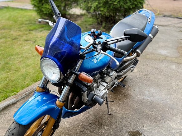 2000 Honda CB 600F Hornet, синий, 395000 рублей - вид 5