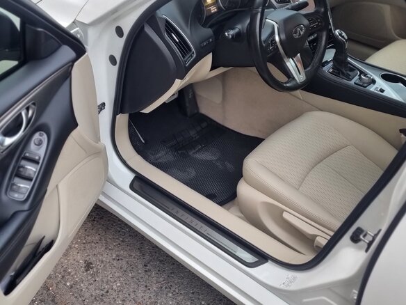 2017 Infiniti Q50 I Рестайлинг, белый, 2200000 рублей - вид 8