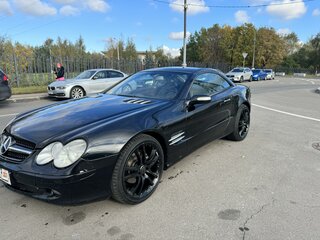 2003 Mercedes-Benz SL-Класс 350 V (R230), чёрный, 1550000 рублей, вид 2