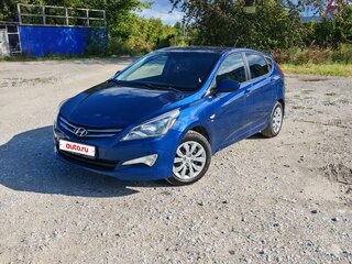 2015 Hyundai Solaris I Рестайлинг, синий, 850000 рублей, вид 3