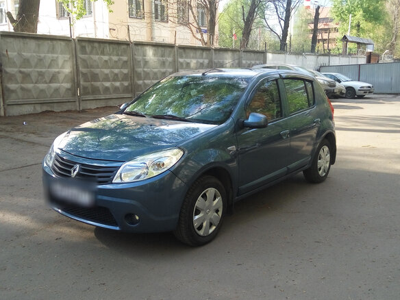 2011 Renault Sandero I, синий - вид 1