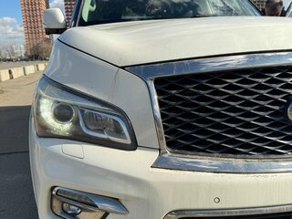 2016 Infiniti QX80 I Рестайлинг, белый, 3200000 рублей, вид 3