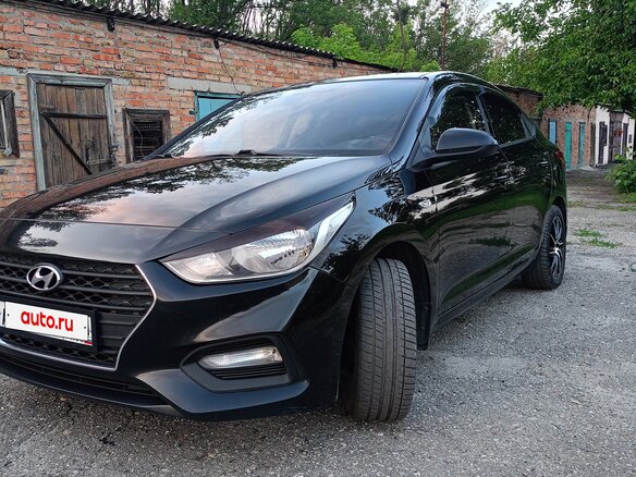 2019 Hyundai Solaris II, чёрный, 1600000 рублей