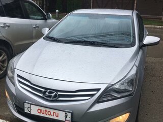 2015 Hyundai Solaris I Рестайлинг, серебристый, 1250000 рублей, вид 3
