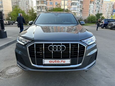 2022 Audi Q7 45 TDI II (4M) Рестайлинг, серый, 7200000 рублей, вид 3