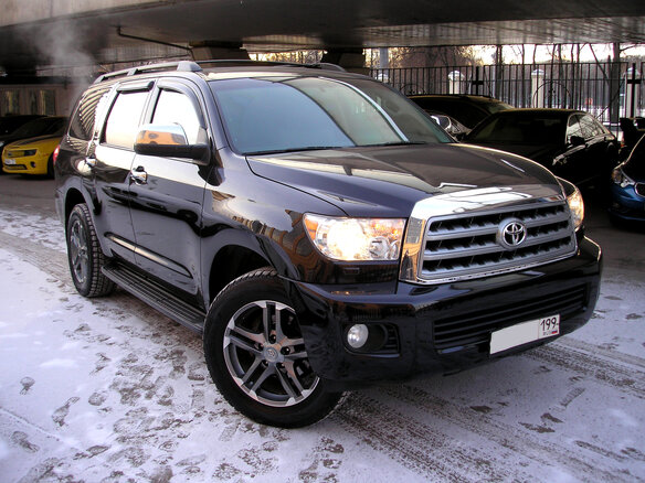 2008 Toyota Sequoia II, чёрный