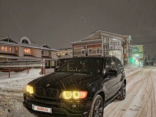 2000 BMW X5 4.4i I (E53), чёрный, 1090000 рублей, вид 1