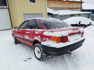 1989 Audi 80 IV (B3), красный, 110000 рублей, вид 4