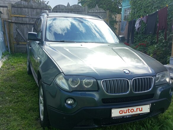 2007 BMW X3 30i I (E83) Рестайлинг, зелёный, 900000 рублей - вид 1